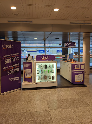 Chatr kiosk at Montreal Airport